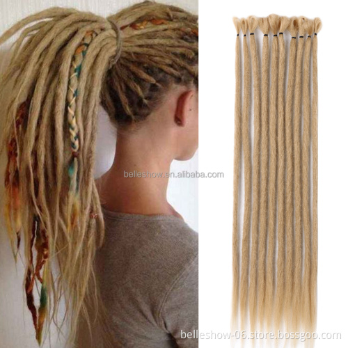 Hot sell Multicolor dreads faux loc cheap long soft crochet dreads locks braids styles hair weave synthetic dreadlocks